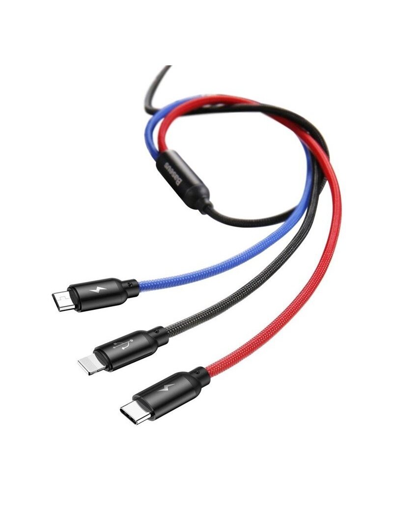 Adapteris BASEUS USB Type A M, USB TypyC, Micro, Lightning 1