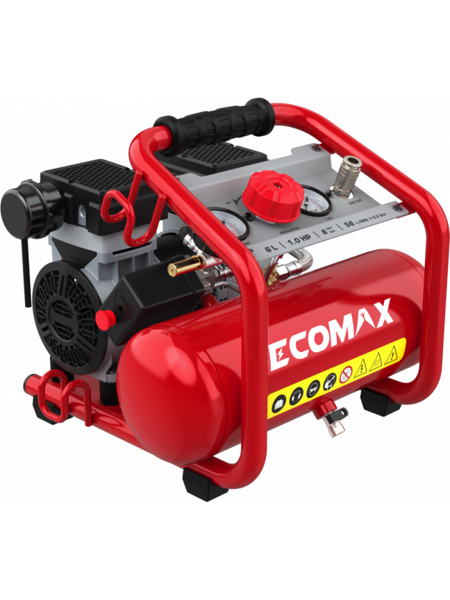 air compressor EMX 800W Oilfree 6L, Silent, Ecomax 6 air compressor EMX 800W Oilfree 6L, Silent, Ecomax 6