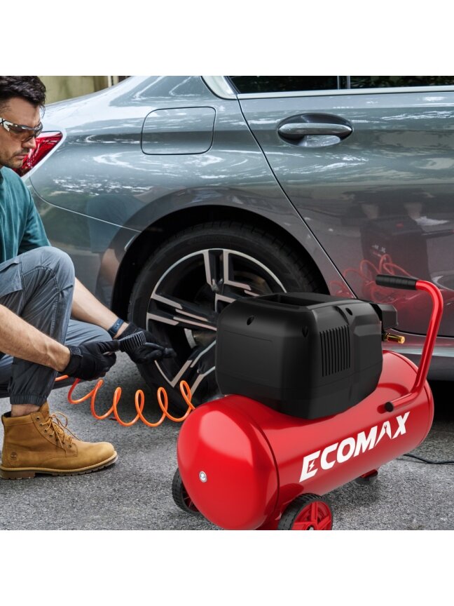 air compressor oilfree EMX 1300W 24L Hotdog tank, Ecomax 8