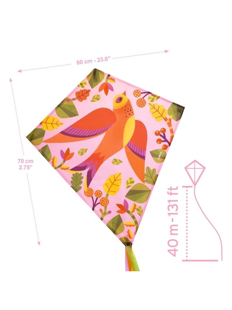 Aitvaras Djeco, 70 cm x 60 cm, įvairių spalvų 1 Aitvaras Djeco, 70 cm x 60 cm, įvairių spalvų 1