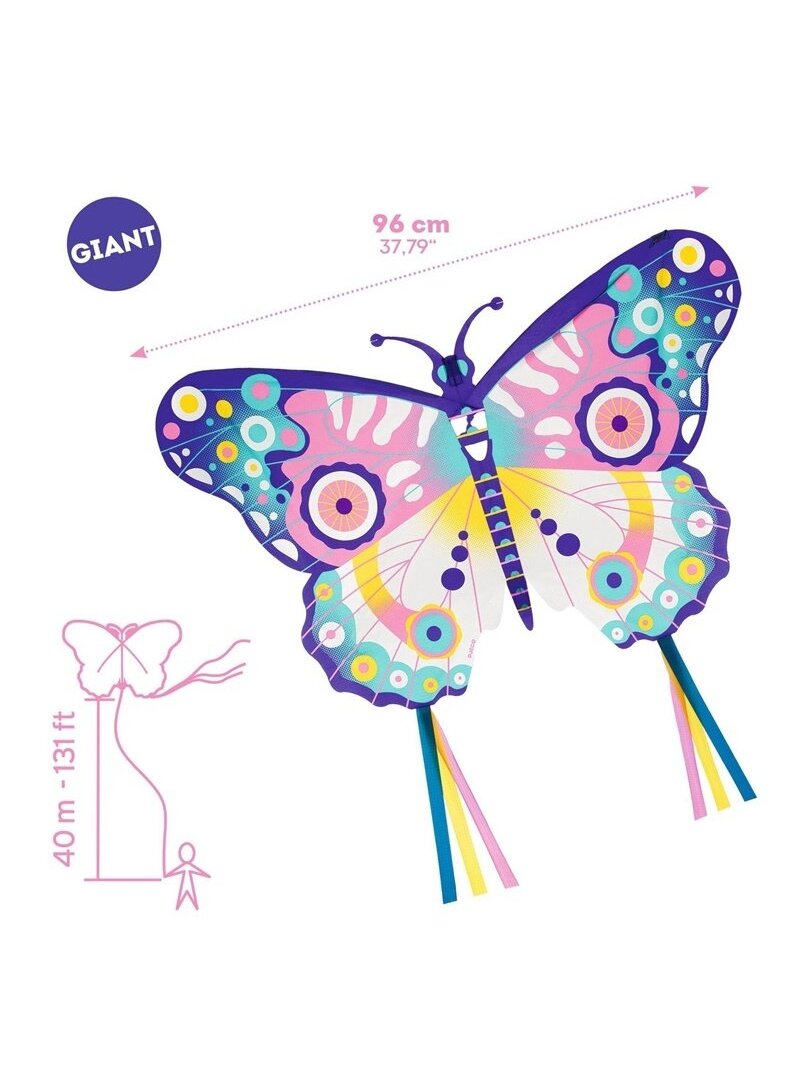 Aitvaras Djeco Maxi Butterfly, įvairių spalvų 2