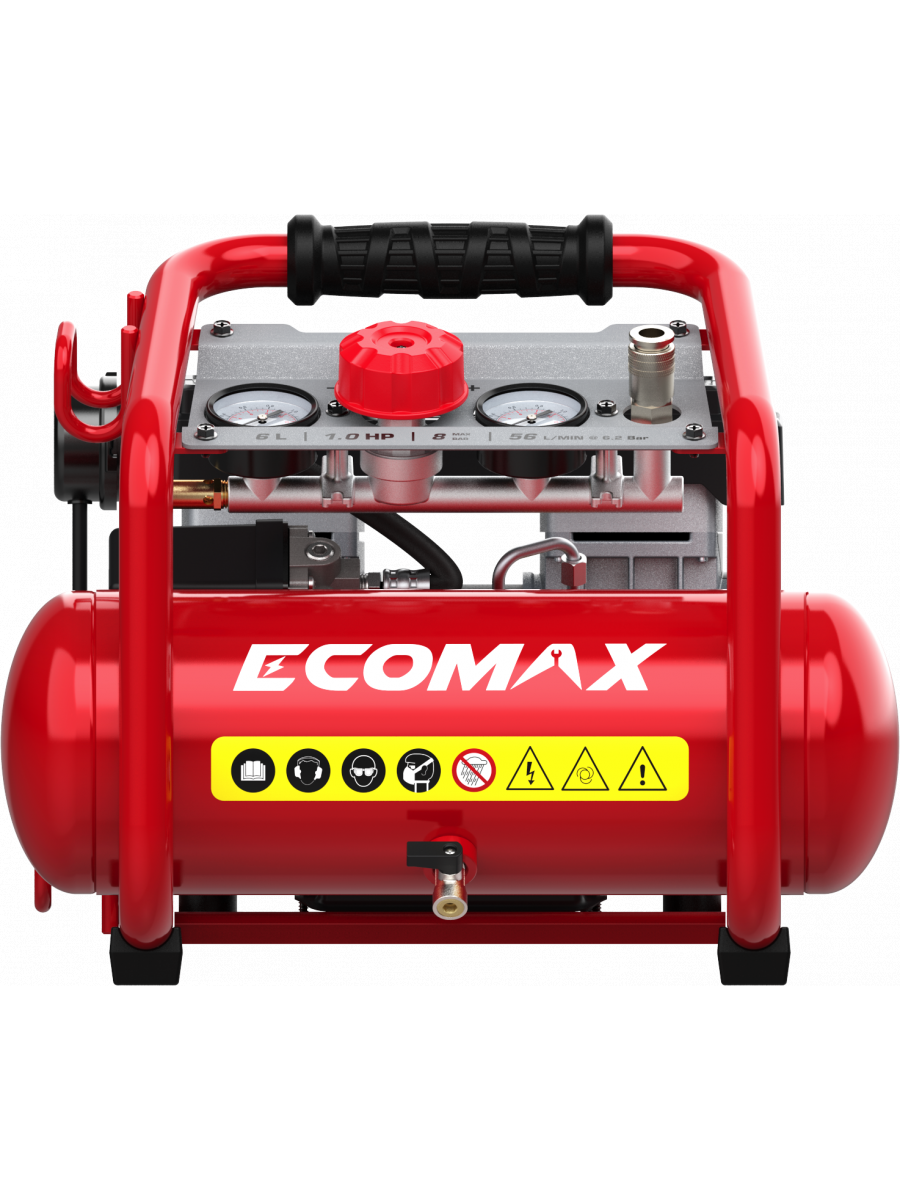 air compressor EMX 800W Oilfree 6L, Silent, Ecomax 1 air compressor EMX 800W Oilfree 6L, Silent, Ecomax 1
