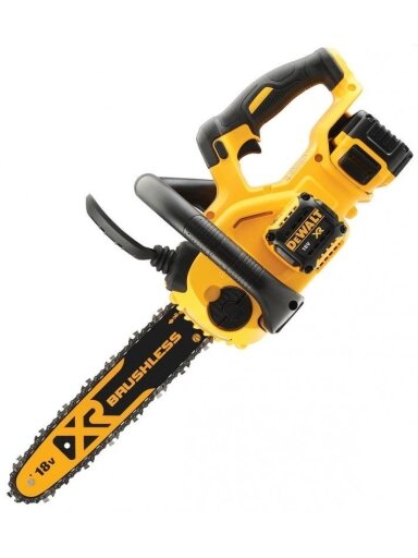 Akumuliatorinis grandininis pjūklas DeWalt 18 V, 5 Ah, 30 cm