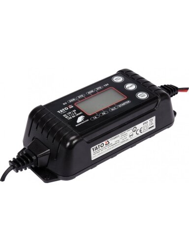Akumuliatorių įkroviklis elektroninis 6/12V Yato | 1/4 A, 120 Ah