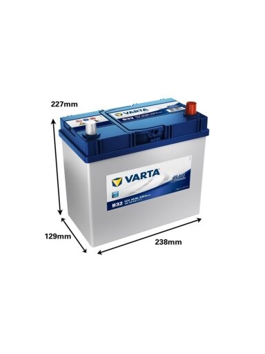 Akumuliatorius Varta BD B32, 45 Ah, 330 A, 12 V