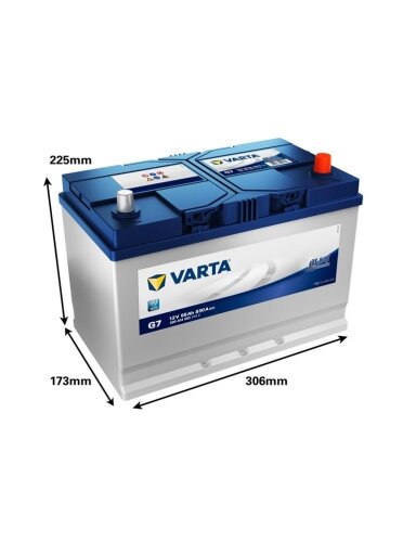 Akumuliatorius Varta BD G7, 95 Ah, 830 A, 12 V