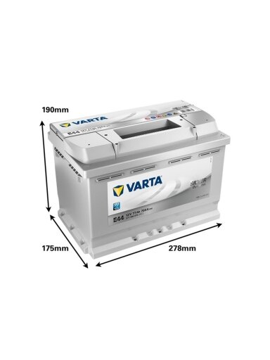 Akumuliatorius Varta SD E44, 77 Ah, 780 A, 12 V