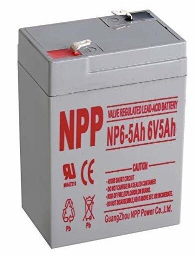 Akumuliatorius NPP, 6V, 5AH, PB Akumuliatorius NPP, 6V, 5AH, PB