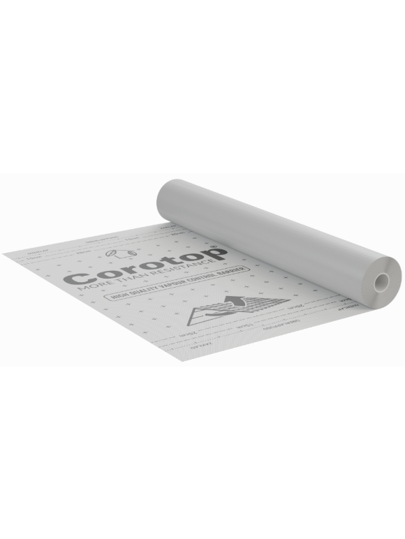 Aktyvi garo izoliacinė plėvelė Corotop Active Control, 2 sl, 100 g/m², 75 m²/rul 2 Aktyvi garo izoliacinė plėvelė Corotop Active Control, 2 sl, 100 g/m², 75 m²/rul 2