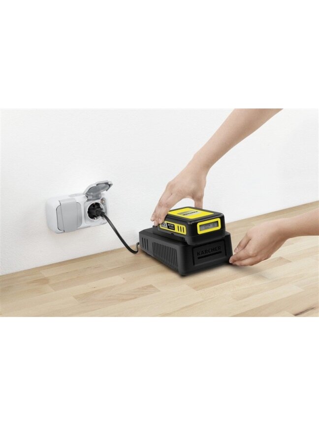 Akumuliatoriaus ir kroviklio komplektas KARCHER 18 V, 2,5 Ah 2