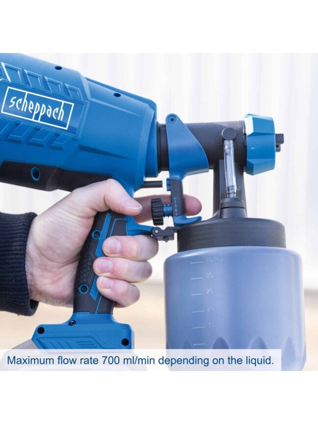 Akumuliatorinė dažymo purškimo sistema C-APS700-X – SET S, Scheppach 6