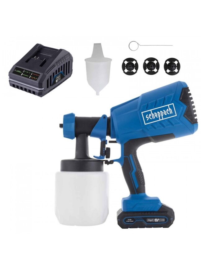 Akumuliatorinė dažymo purškimo sistema C-APS700-X – SET S, Scheppach Akumuliatorinė dažymo purškimo sistema C-APS700-X – SET S, Scheppach