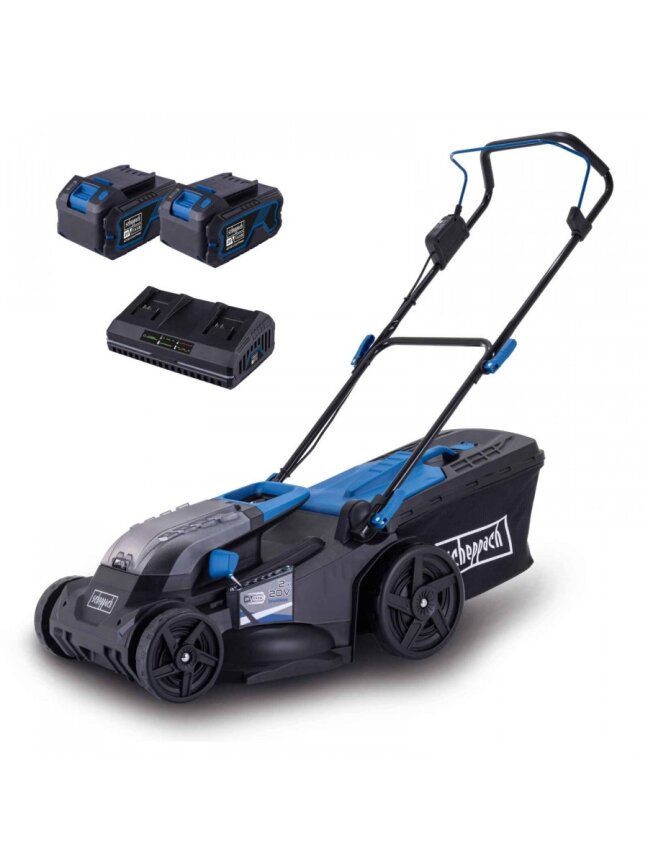 Akumuliatorinė vejapjovė BC-MP430-X SET XL2, Scheppach 1 Akumuliatorinė vejapjovė BC-MP430-X SET XL2, Scheppach 1