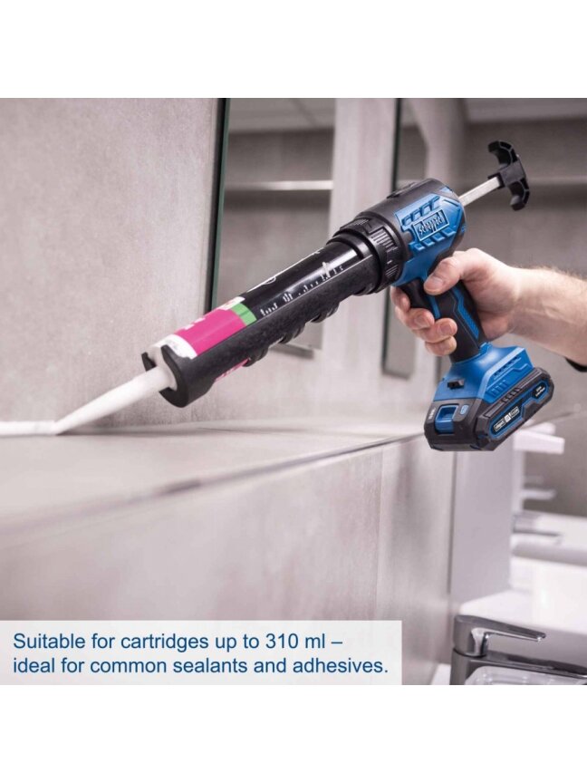 Akumuliatorinis silikono pistoletas C-SEG310-X – SET S, Scheppach 3 Akumuliatorinis silikono pistoletas C-SEG310-X – SET S, Scheppach 3
