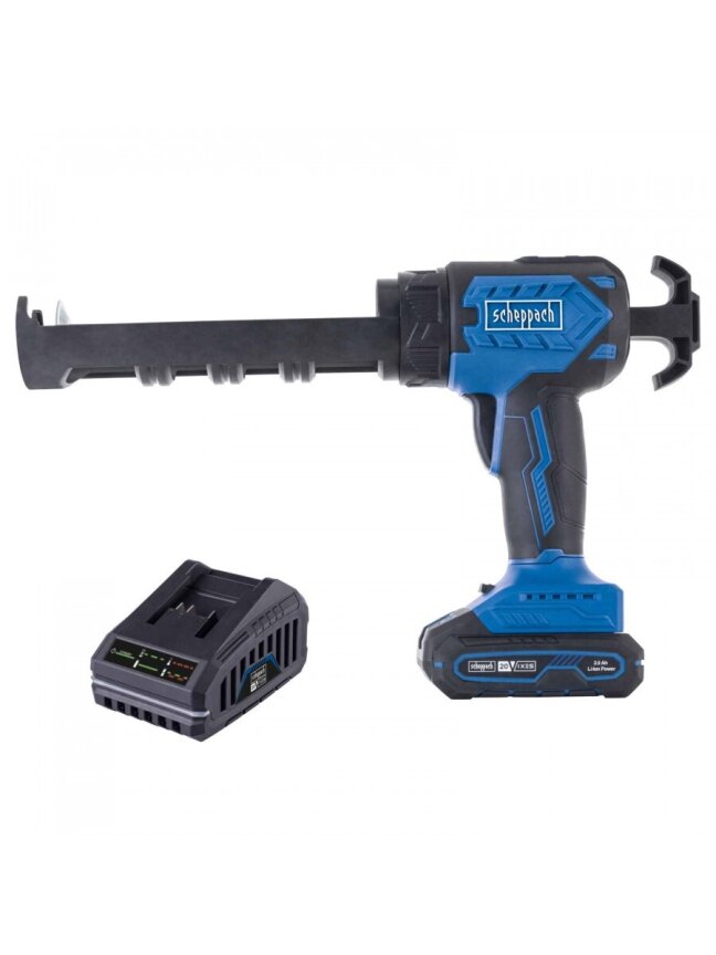 Akumuliatorinis silikono pistoletas C-SEG310-X – SET S, Scheppach Akumuliatorinis silikono pistoletas C-SEG310-X – SET S, Scheppach