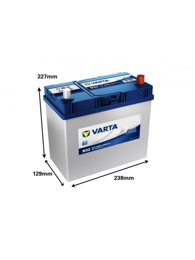 Akumuliatorius Varta BD B32, 45 Ah, 330 A, 12 V 1