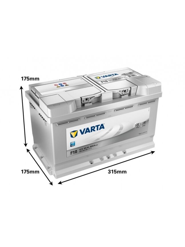 Akumuliatorius Varta SD F18, 85 Ah, 800 A, 12 V 1