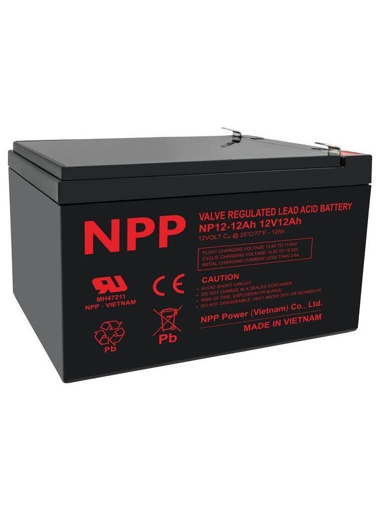 Akumuliatorius NPP, 12V 12AH Akumuliatorius NPP, 12V 12AH