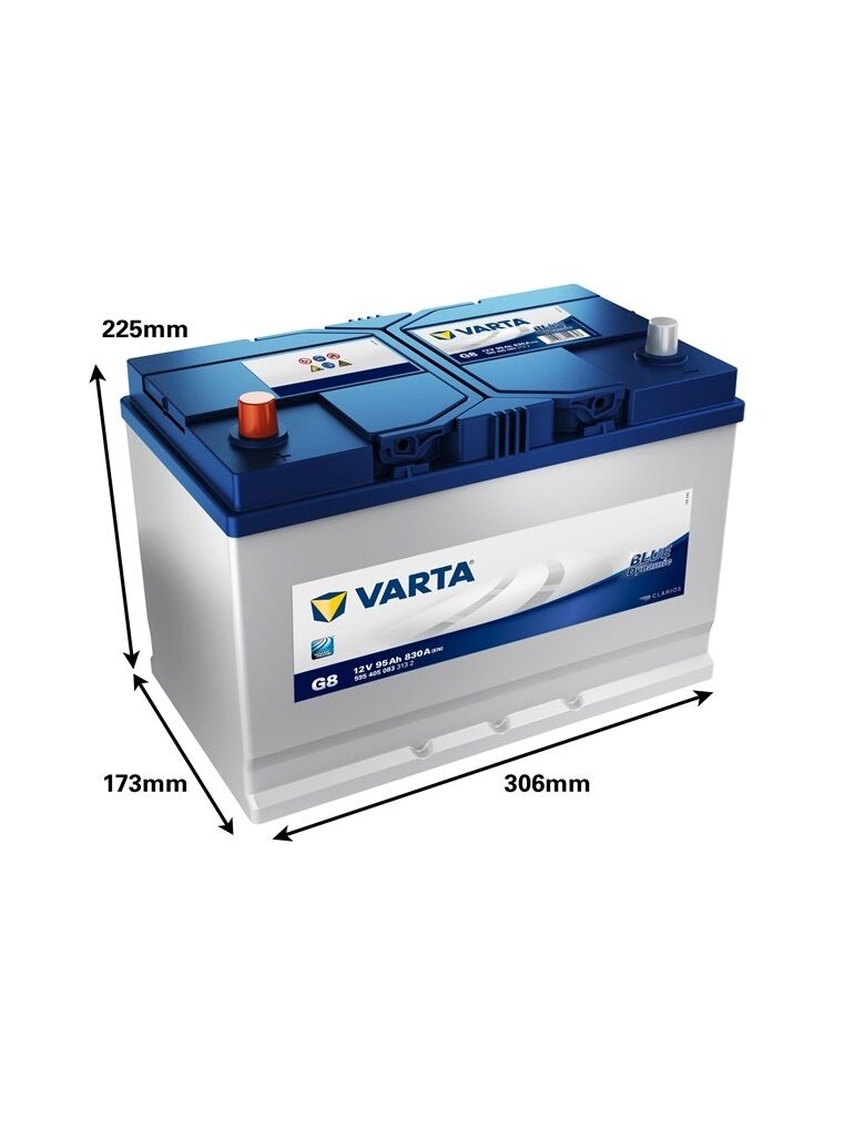 Akumuliatorius Varta BD G8, 95 Ah, 830 A, 12 V 1