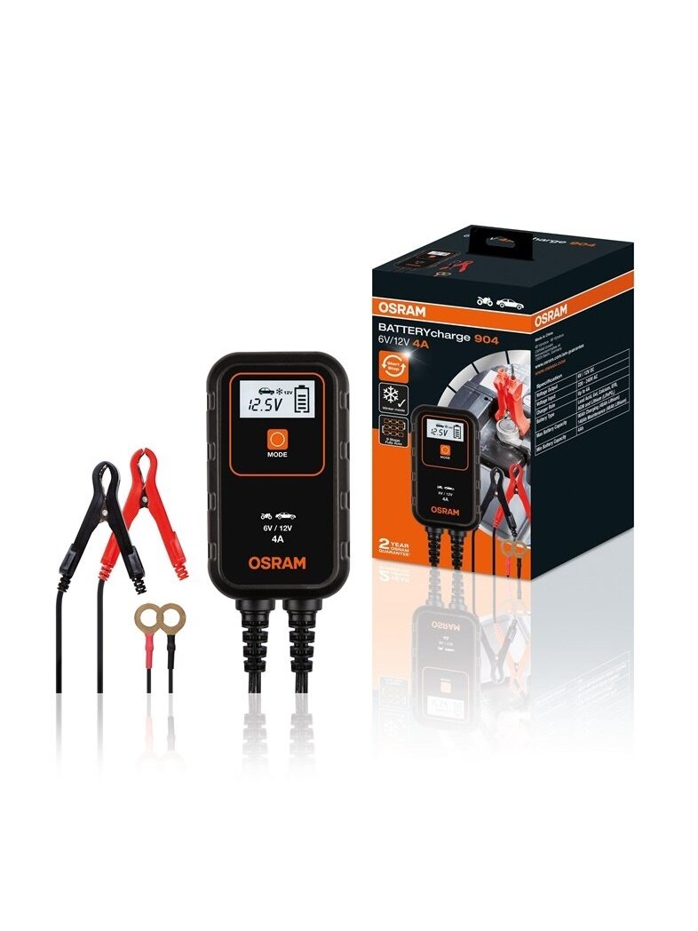 Akumuliatoriaus įkroviklis OSRAM 904, 6–12 V