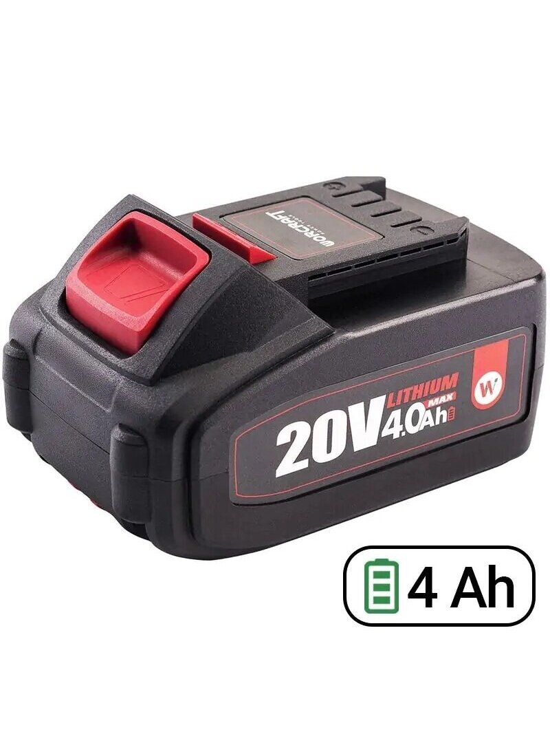⬡ Akumuliatorius akumuliatoriniams įrankiams WORCRAFT 20V 4.0Ah LI-ION (CLB20V40T, WORCRAFT) ⬡ Akumuliatorius akumuliatoriniams įrankiams WORCRAFT 20V 4.0Ah LI-ION (CLB20V40T, WORCRAFT)