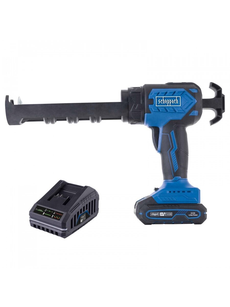 Akumuliatorinis silikono pistoletas C-SEG310-X – SET S, Scheppach Akumuliatorinis silikono pistoletas C-SEG310-X – SET S, Scheppach