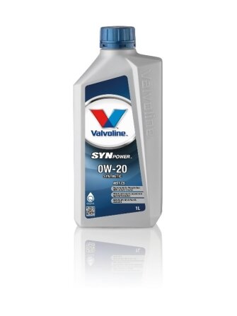 Alyva varikliui SYNPOWER MST C5 0W20 1L, Valvoline 1 Alyva varikliui SYNPOWER MST C5 0W20 1L, Valvoline 1
