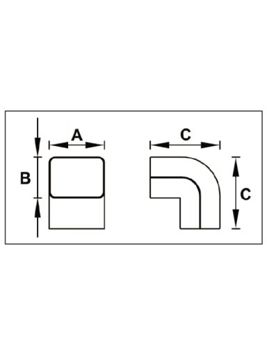 Alkūnė kondicionieriaus vamzdžių kanalui Tecnosystemi, standi horizontali Brown-Line CA72-EXC ruda Alkūnė kondicionieriaus vamzdžių kanalui Tecnosystemi, standi horizontali Brown-Line CA72-EXC ruda