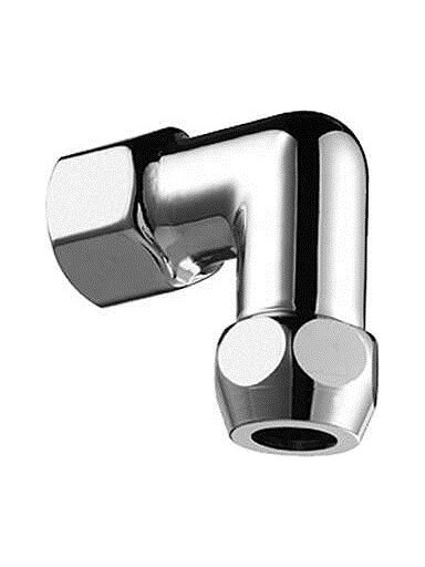 Alkūnė su veržlėmis 3/8"xØ10 (G3/8"), chromuota