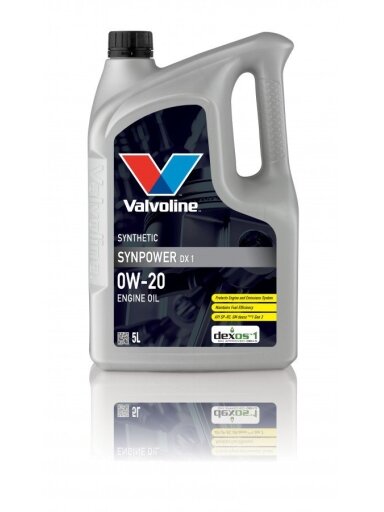 Alyva varikliui SYNPOWER  DX1 0W20 5L, Valvoline