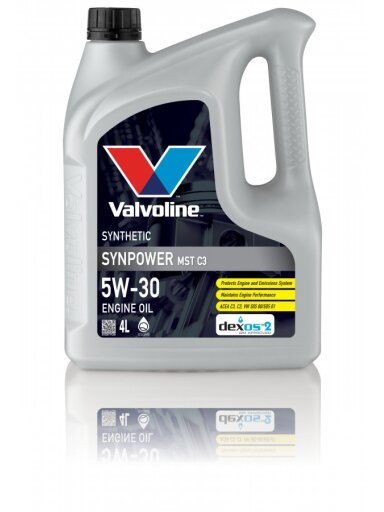 Alyva varikliui SYNPOWER MST C3 5W30 4L, Valvoline