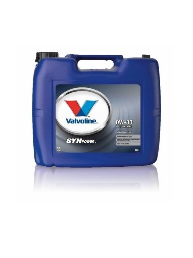 Alyva varikliui Synpower MST FE C2 0W30 20L, Valvoline