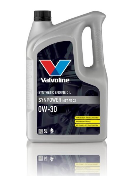 Alyva varikliui Synpower MST FE C2 0W30 5L, Valvoline 1
