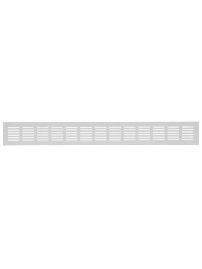 Aliuminio grotelės EUROPLAST RA650S, 60 x 500 mm, sidabro