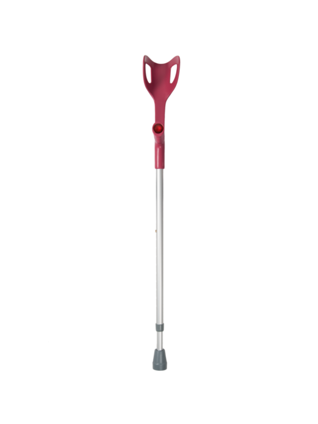 Alkūninis Ramentas 73.6-96,5cm Aukščio Raudonas 1 Alkūninis Ramentas 73.6-96,5cm Aukščio Raudonas 1