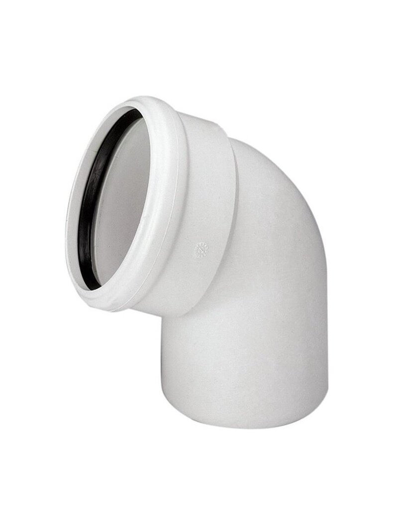 Alkūnė vidaus kanalizacijai Magnaplast Skolan, 58 mm, 45 ° Alkūnė vidaus kanalizacijai Magnaplast Skolan, 58 mm, 45 °