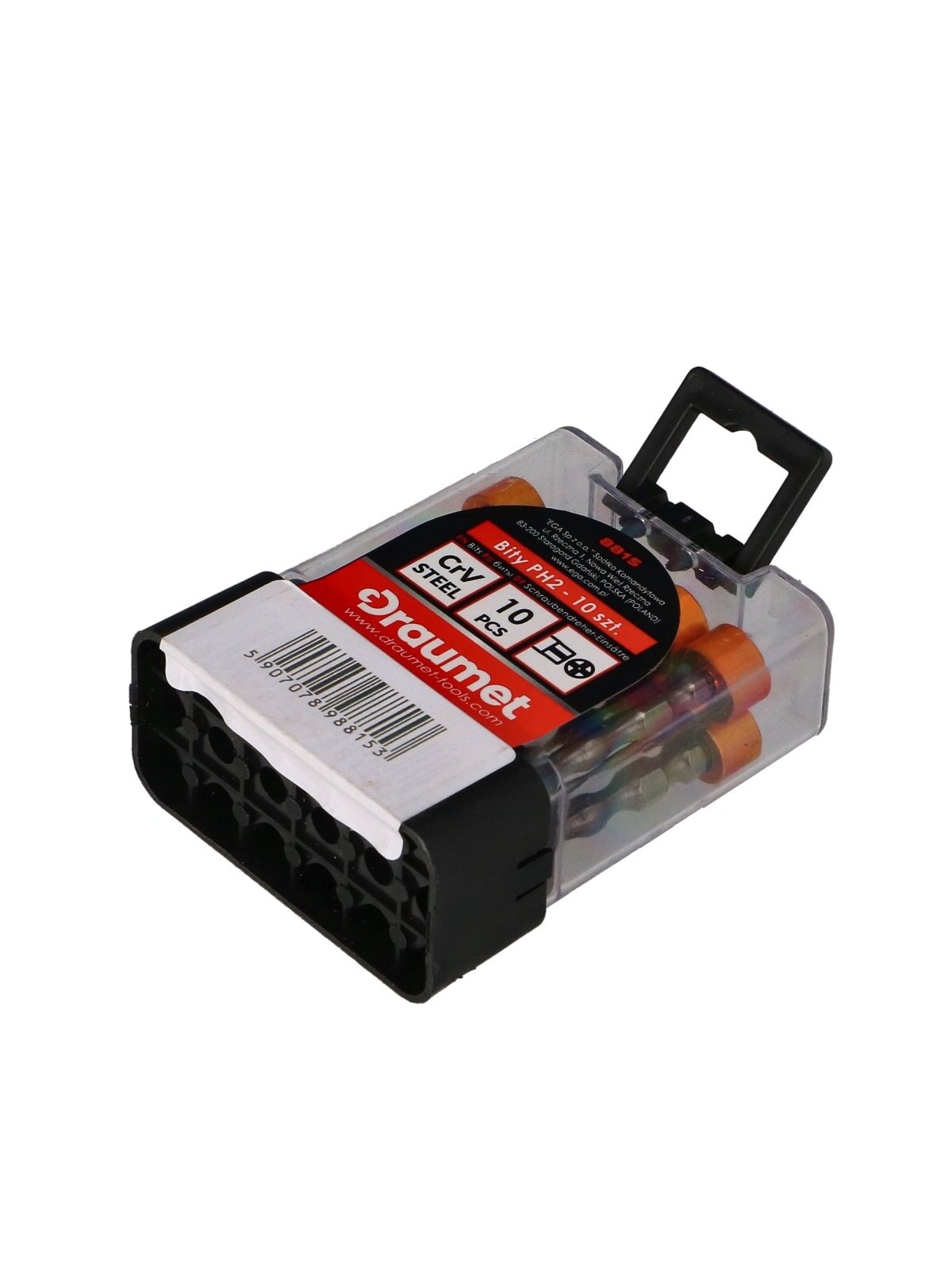 Antgaliai atsuktuvui PH2 su ribotuvu L-65mm 10vnt. CrV Draumet 1