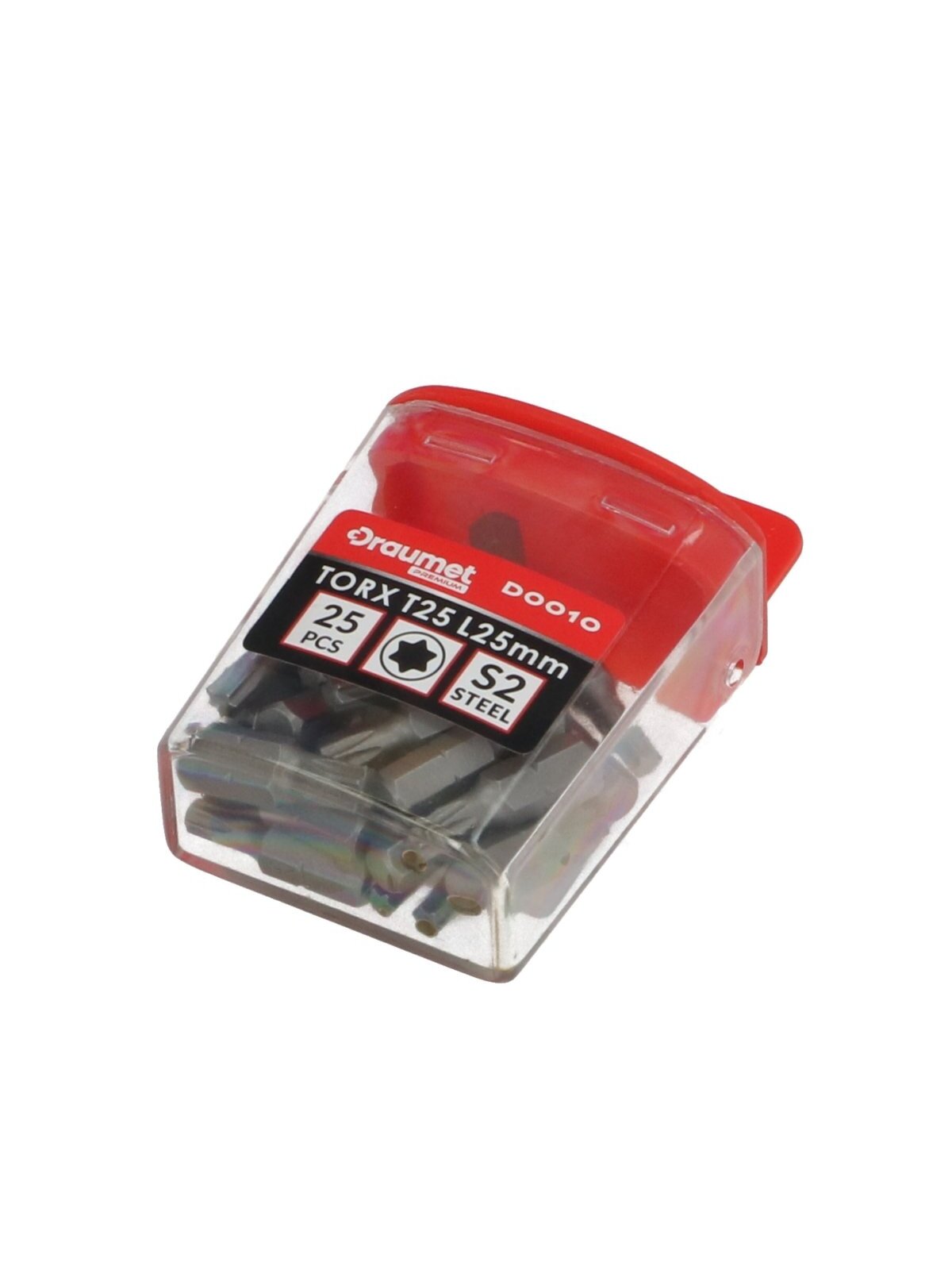 Antgaliai atsuktuvui TORX CR-V S2 Draumet PREMIUM | T25, 25mm, 25vnt. 1