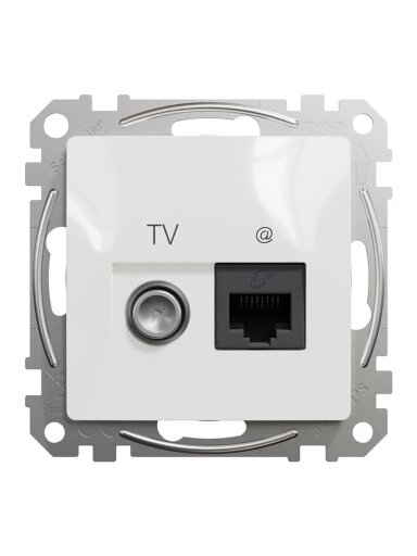 Antenos ir kompiuterio lizdas SCHNEIDER SEDNA DESIGN