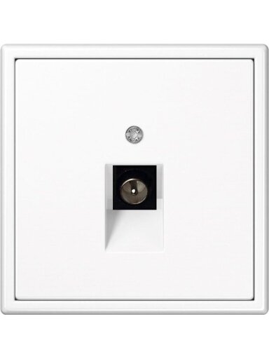 Antenos lizdas LIREGUS MODERN, matinės baltos spalvos Antenos lizdas LIREGUS MODERN, matinės baltos spalvos