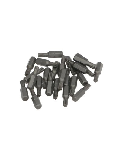 Antgaliai atsuktuvui TORX CR-V S2 Draumet PREMIUM | T10, 25mm, 25vnt.
