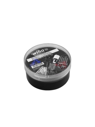 Antgaliai su plastikine mova šerdies uždarymui, komplektas (0.25-2.50mm, 400 vnt.) WIHA Antgaliai su plastikine mova šerdies uždarymui, komplektas (0.25-2.50mm, 400 vnt.) WIHA