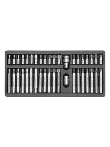 Antgalių rinkinys 40vnt. Hex, Torx, Spline Yato | H4-H12, M5-M12, T20-T55