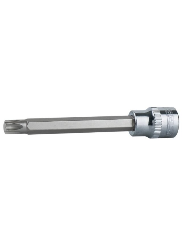Antgalis galvutė ilgai Torx 1/2" CHROMEplus,on hang tag T25, KS Tools