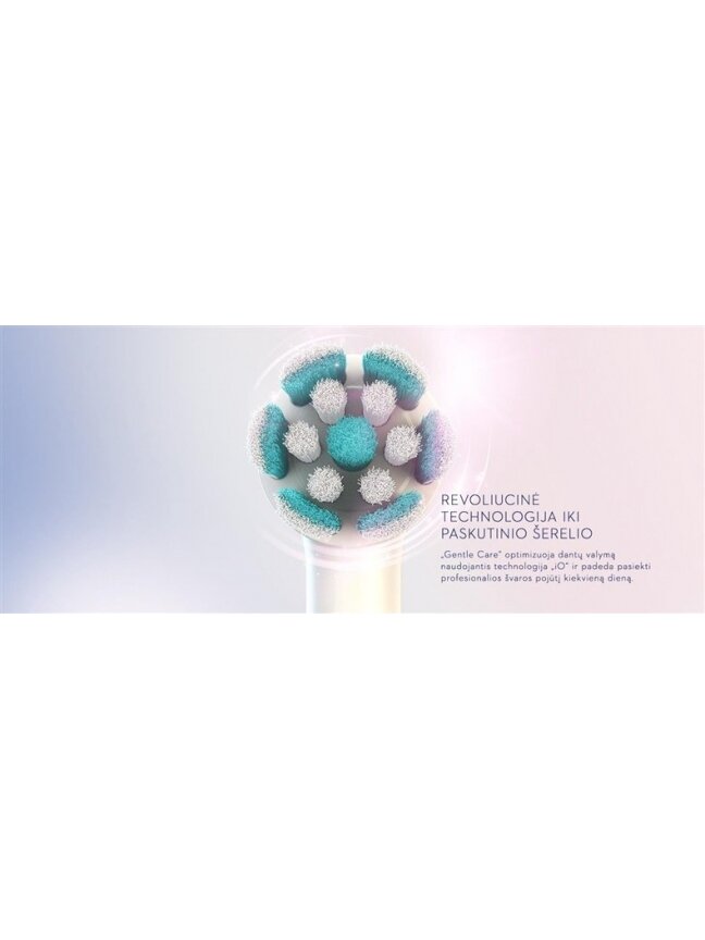 Antgalis Oral-B Gentle Care, balta, 2 vnt. 2 Antgalis Oral-B Gentle Care, balta, 2 vnt. 2