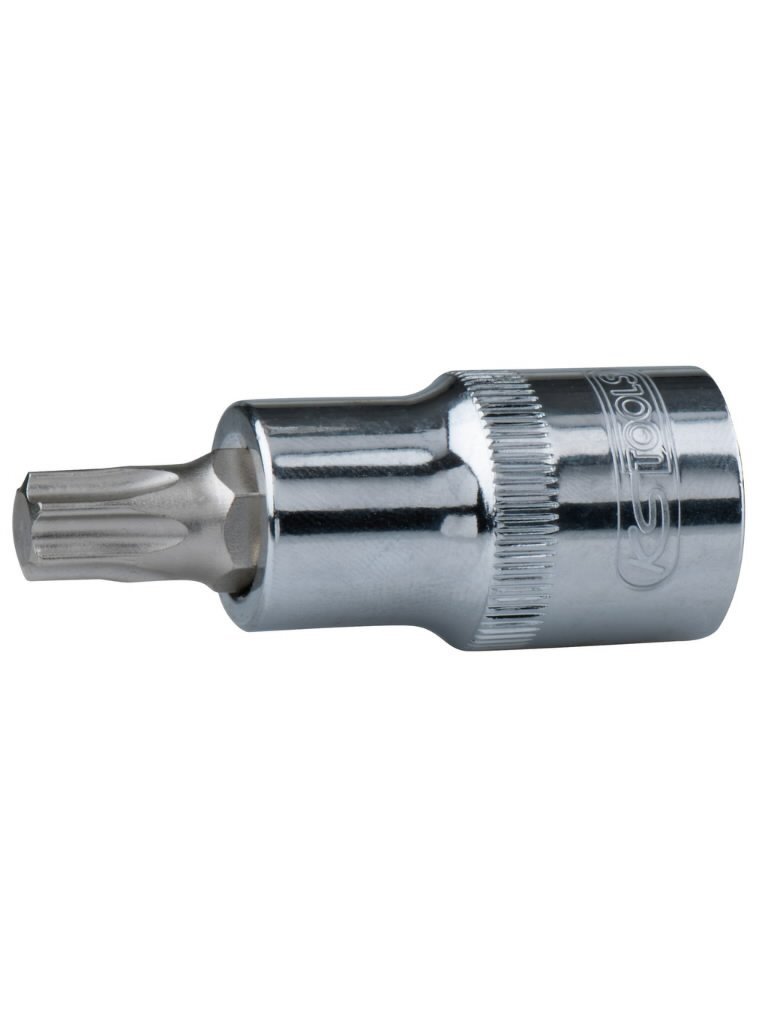 Antgalis galvutė Torx 1/2" CHROMEplus,on hang tag T40, KS Tools