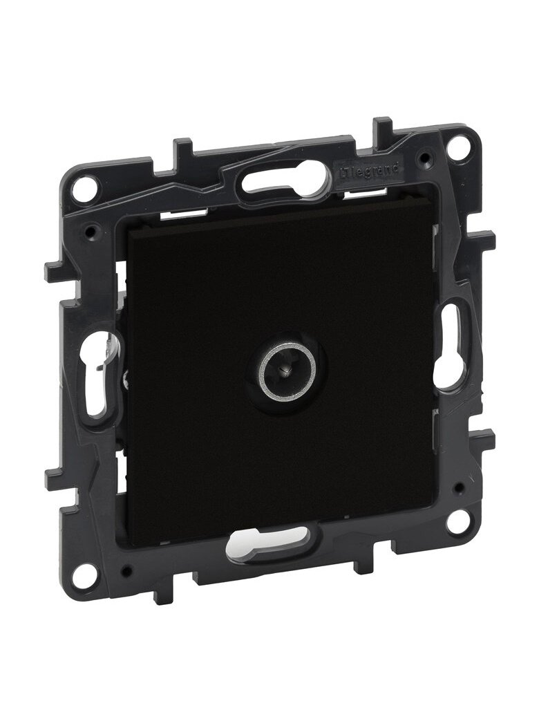 Antenos lizdas LEGRAND NILOE STEP, juodos spalvos Antenos lizdas LEGRAND NILOE STEP, juodos spalvos