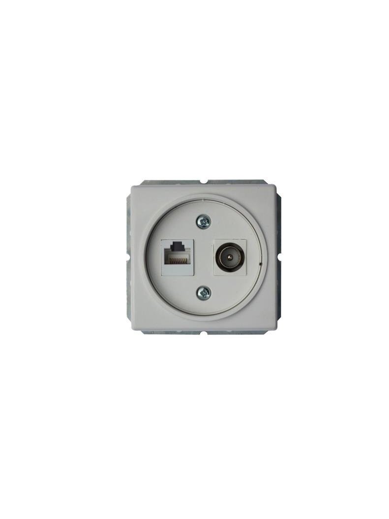 Antenos ir kompiuterio lizdas VILMA ST150, baltos spalvos Antenos ir kompiuterio lizdas VILMA ST150, baltos spalvos