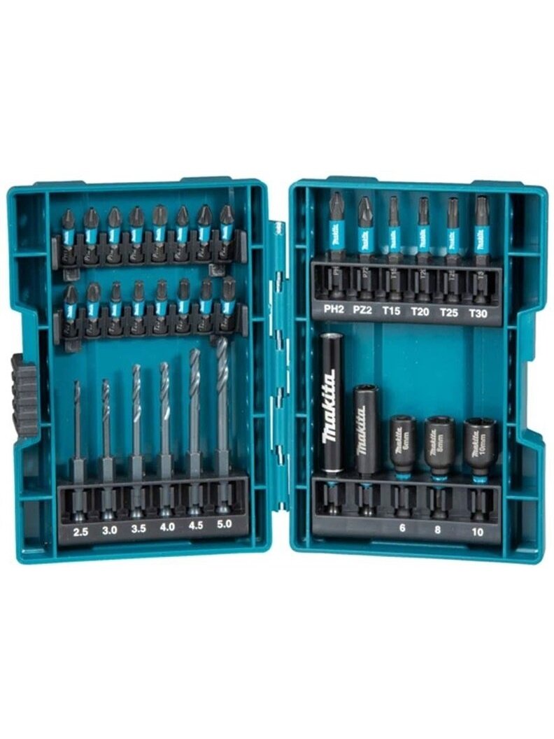Antgalių rinkinys Makita B-66896, 33 vnt. Antgalių rinkinys Makita B-66896, 33 vnt.