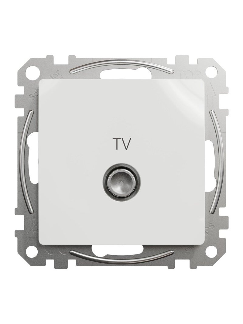 Antenos lizdas SCHNEIDER SEDNA DESIGN, baltos spalvos